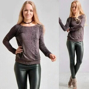 "Lyric" Snake Skin Sublimated Sweatshirt